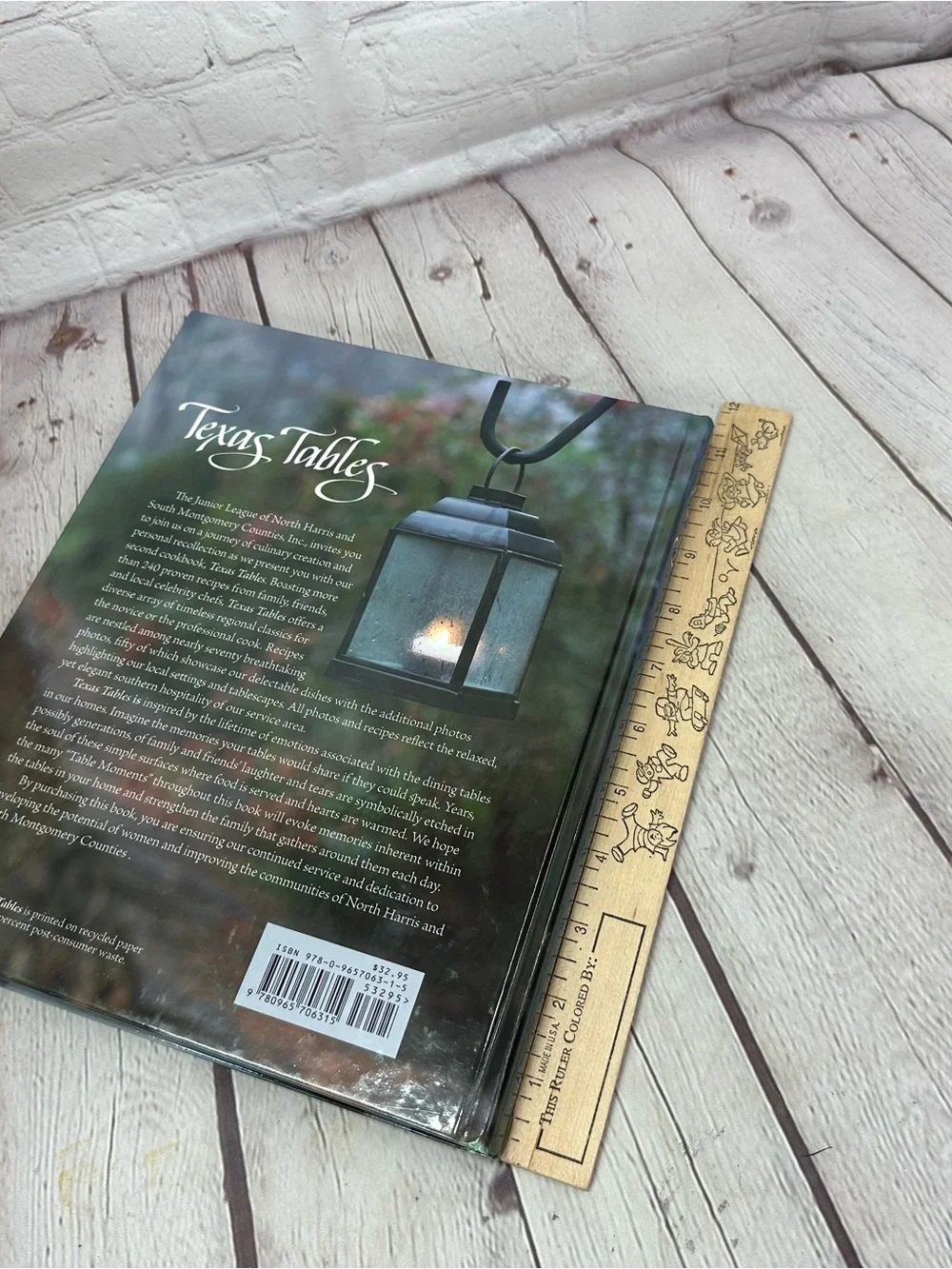 Texas Tables Hardcover Coffee Table Book - Green Cover